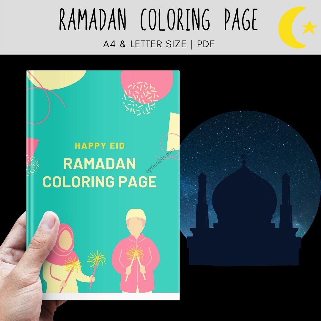 Ramadan coloring book eid activities book