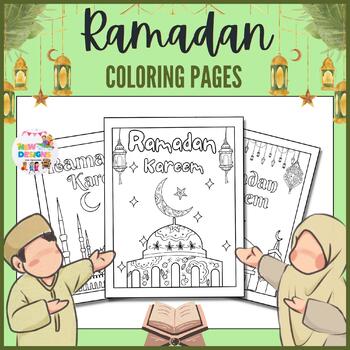 Ramadan coloring pages printable coloring pages for kids tpt