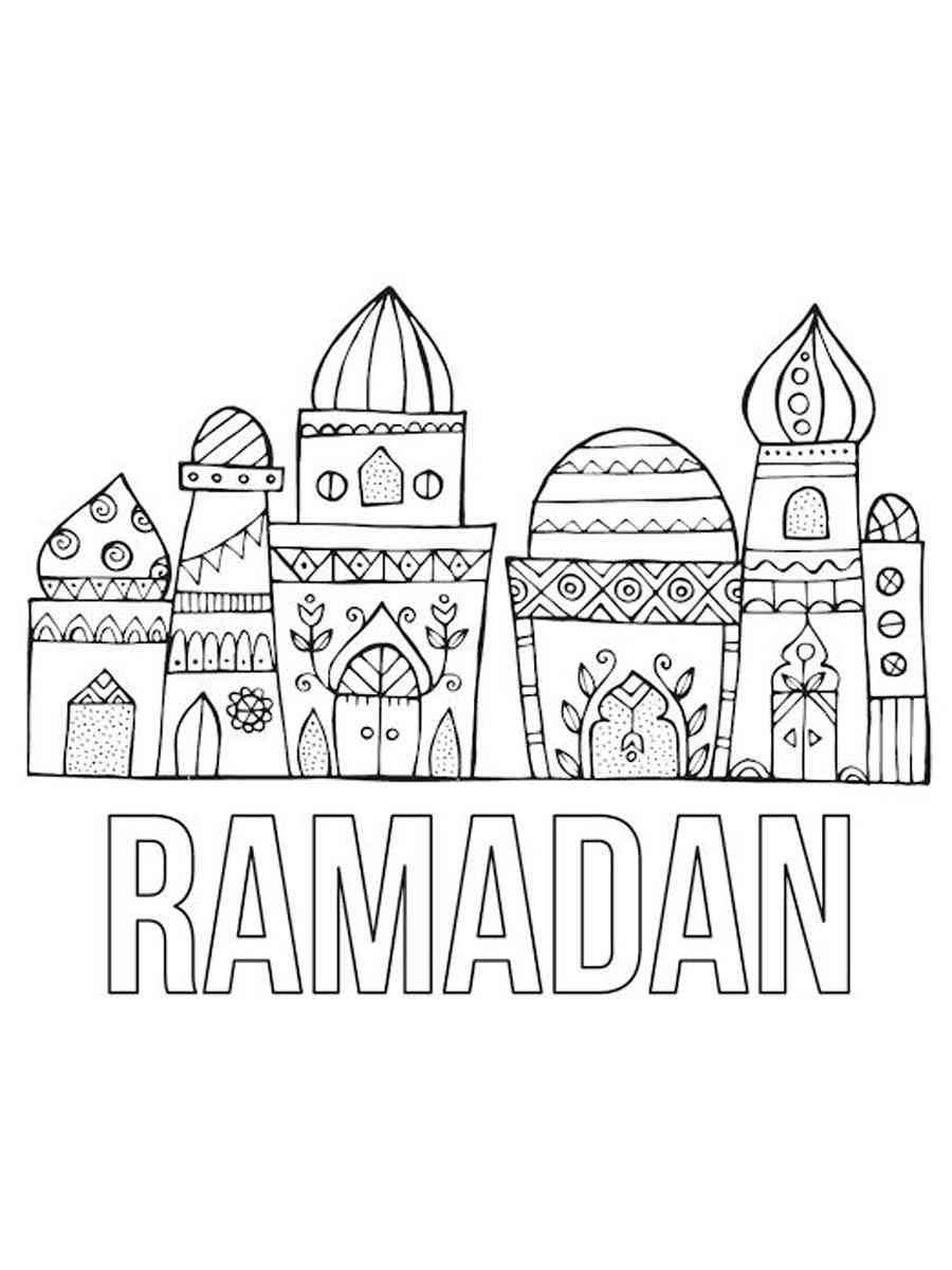 Ramadan coloring page