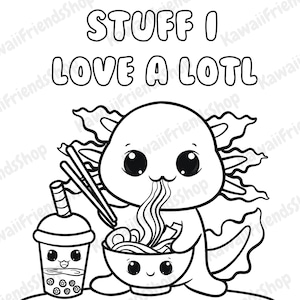 Ramen coloring sheet