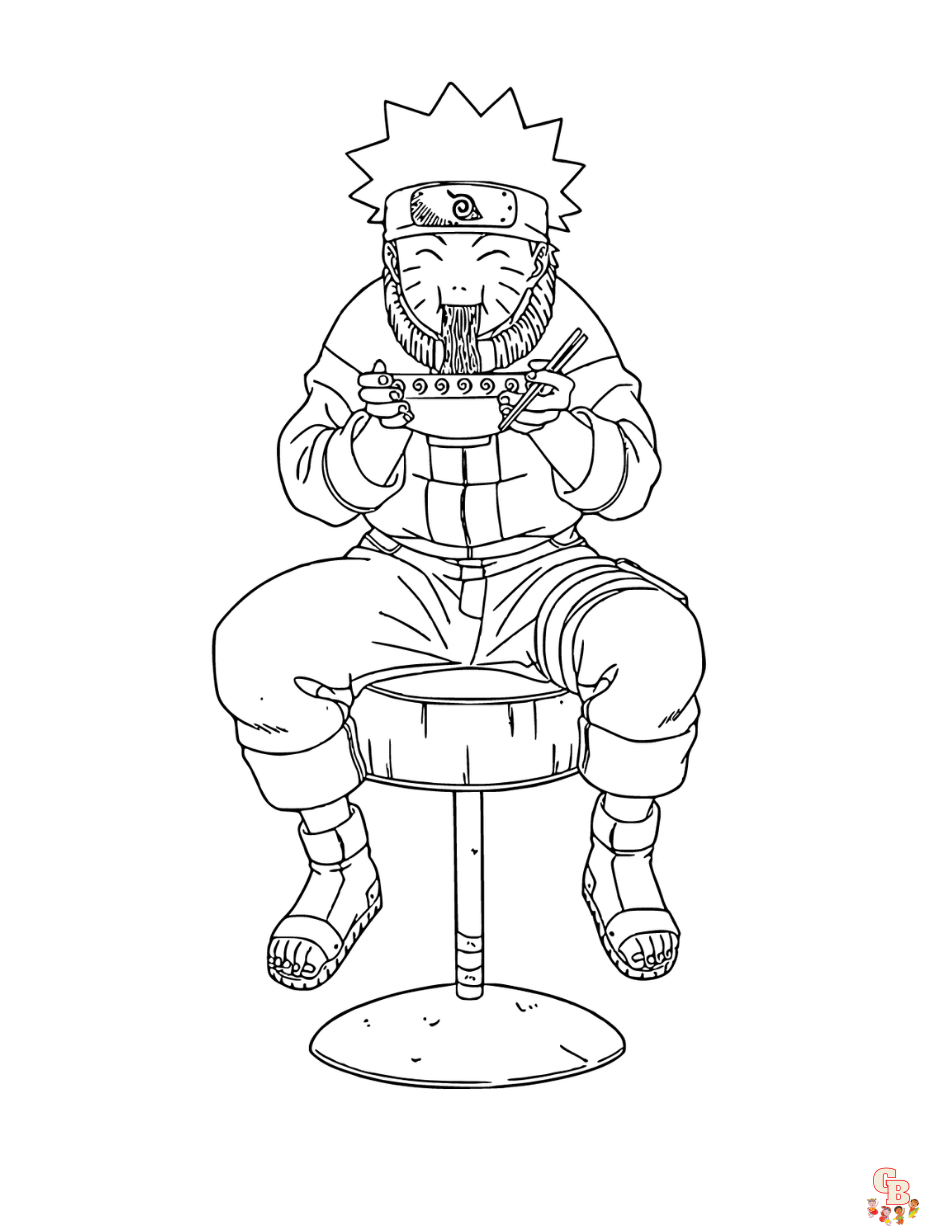 Free naruto coloring pages for kids and adults