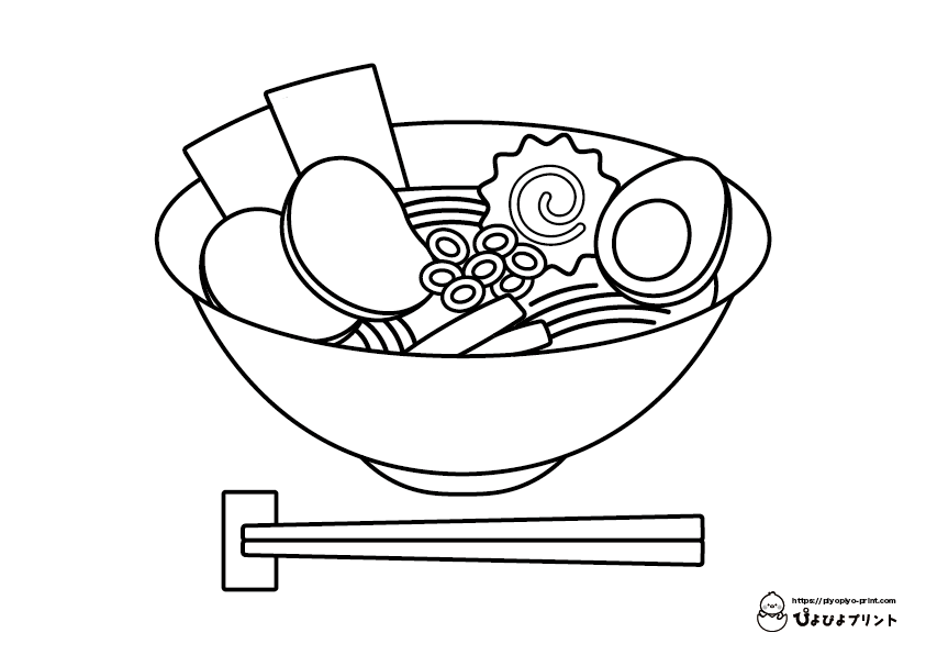 Ramenãfood coloring pageã ããããããªãã