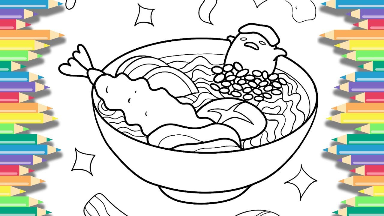 Gudetaa bathing in seafood raen easy fun coloring page ncs release