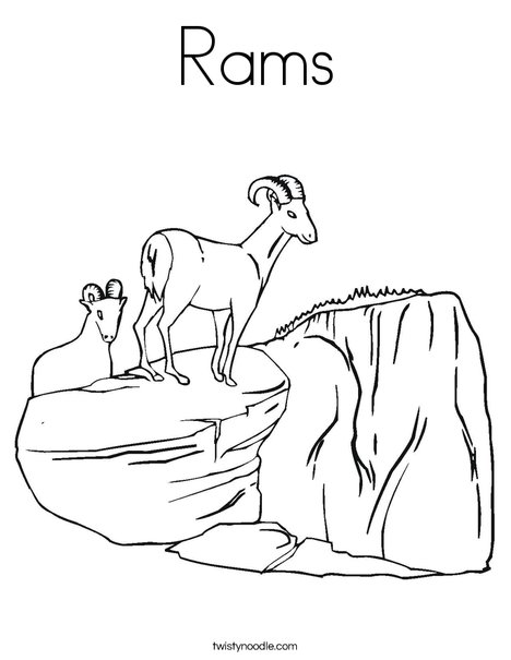 Rams coloring page