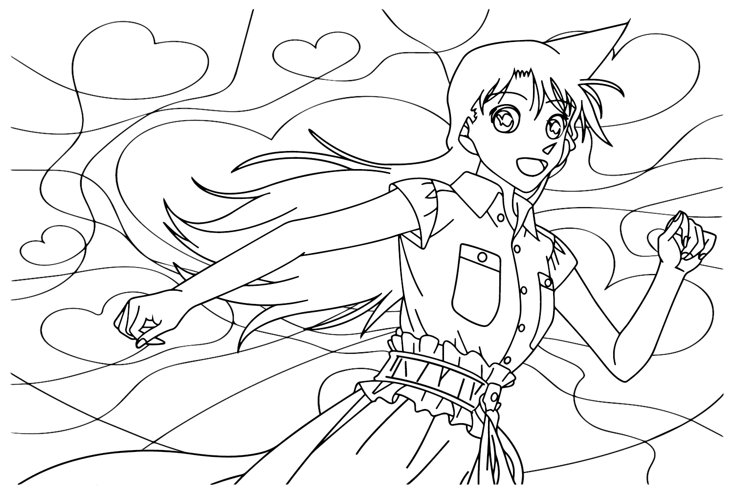 Ran mori coloring pages