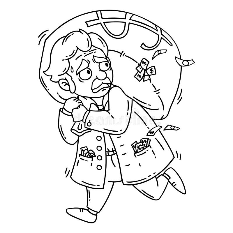 Money coloring pages stock illustrations â money coloring pages stock illustrations vectors clipart