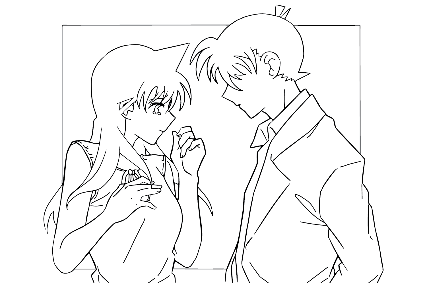 Ran mori coloring pages