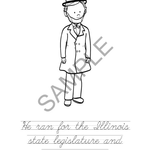 Abraham lincoln coloring book