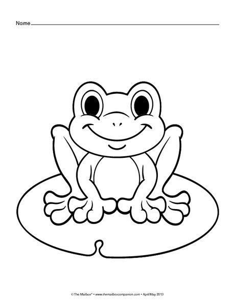 Imagen de ranas animadas para colorear frog coloring pag coloring pag spring coloring pag