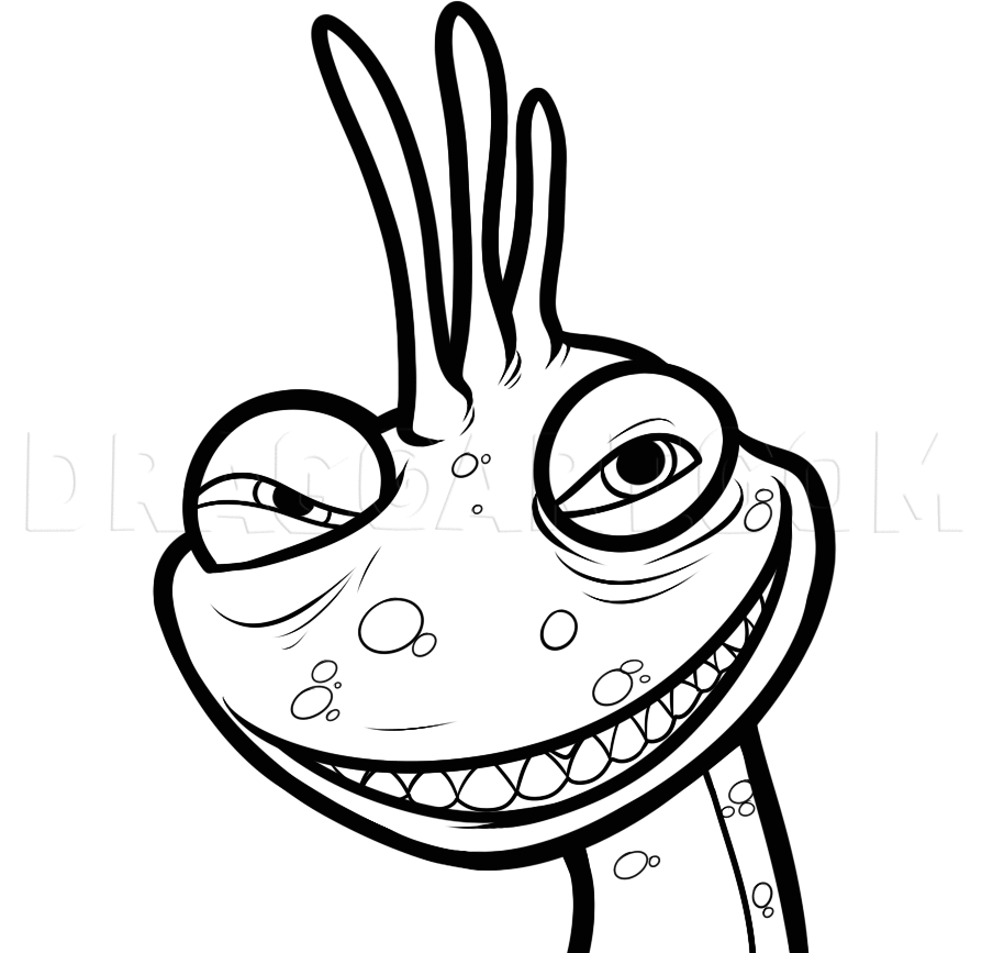 How to draw randall monsters inc step by step drawing guide by dawn monsters inc disney drawing tutorial drawings