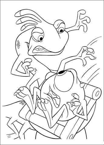 Randall boggs wants to catch mike coloring page free printable coloring pages