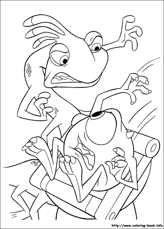 Monsters inc coloring picture