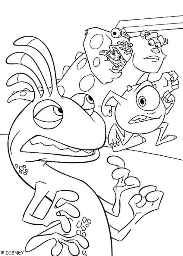 Monsters inc coloring pages