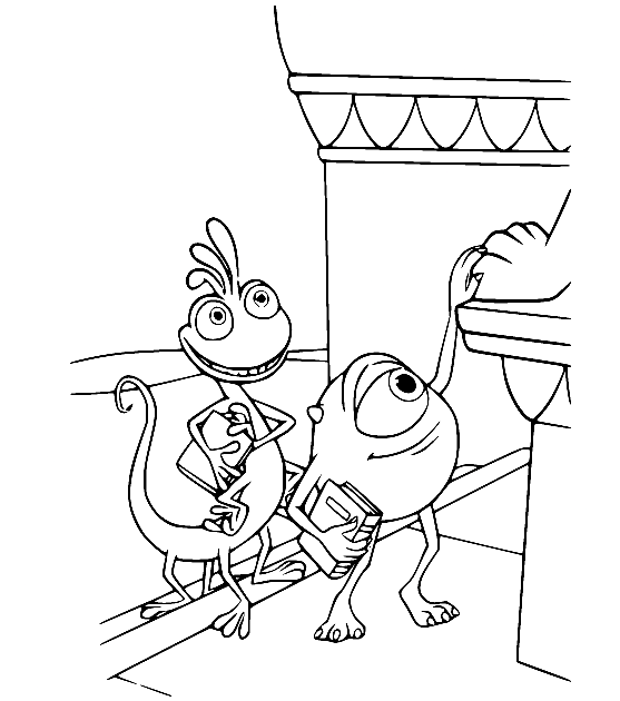Monsters university coloring pages printable for free download