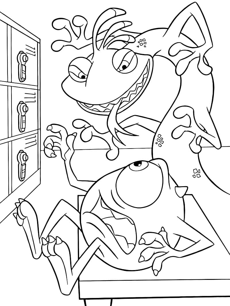 Monsters inc coloring pages by coloringpageswk on
