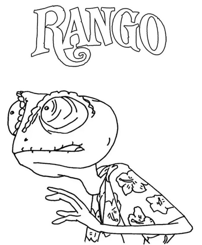 Rango coloring pages coloring pages coloring book pages cartoon coloring pages