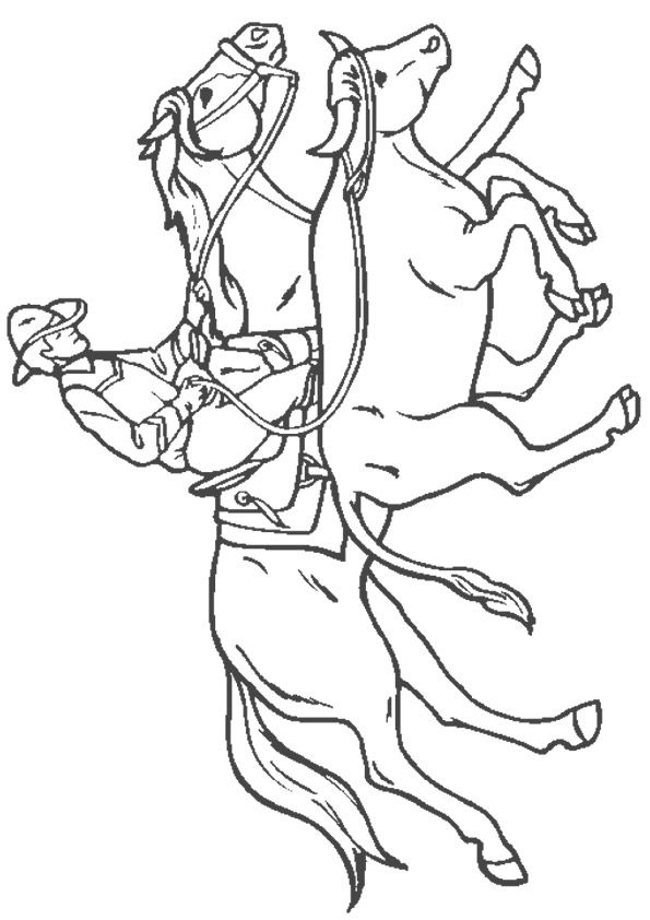 Cowboy coloring pages for little adventurers
