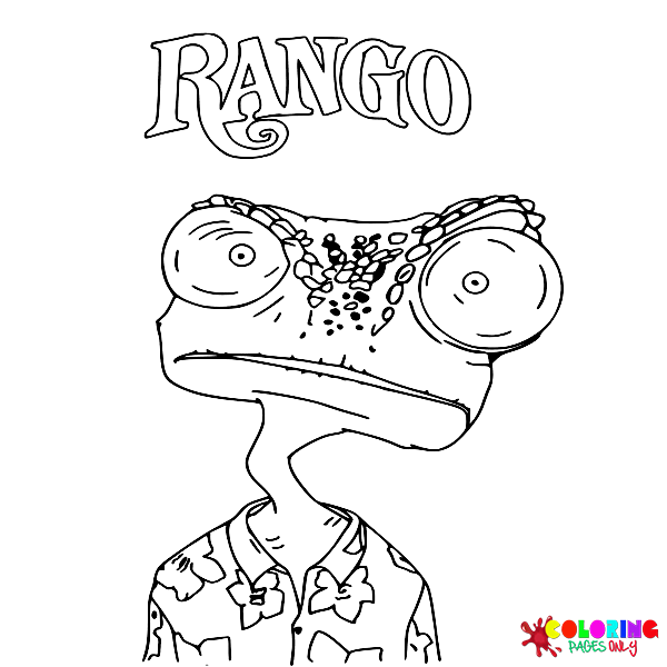 Rango coloring pages