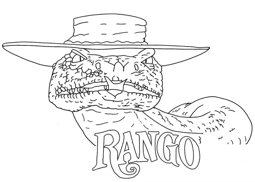 Rango coloring pages printable for free download