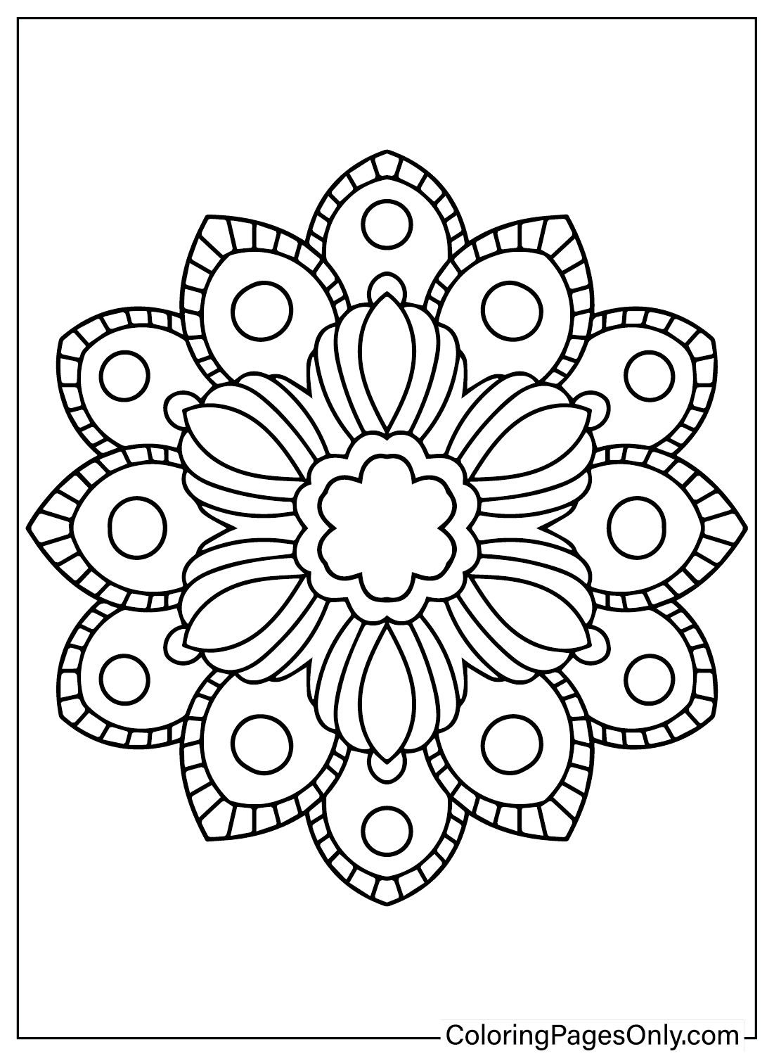 Rangoli coloring pages