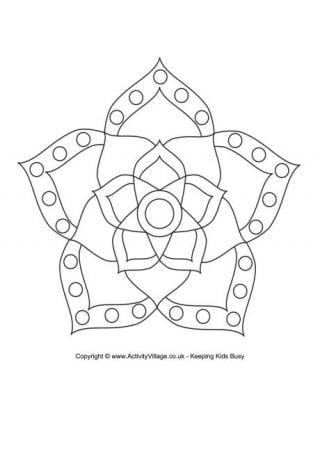 Rangoli louring pages