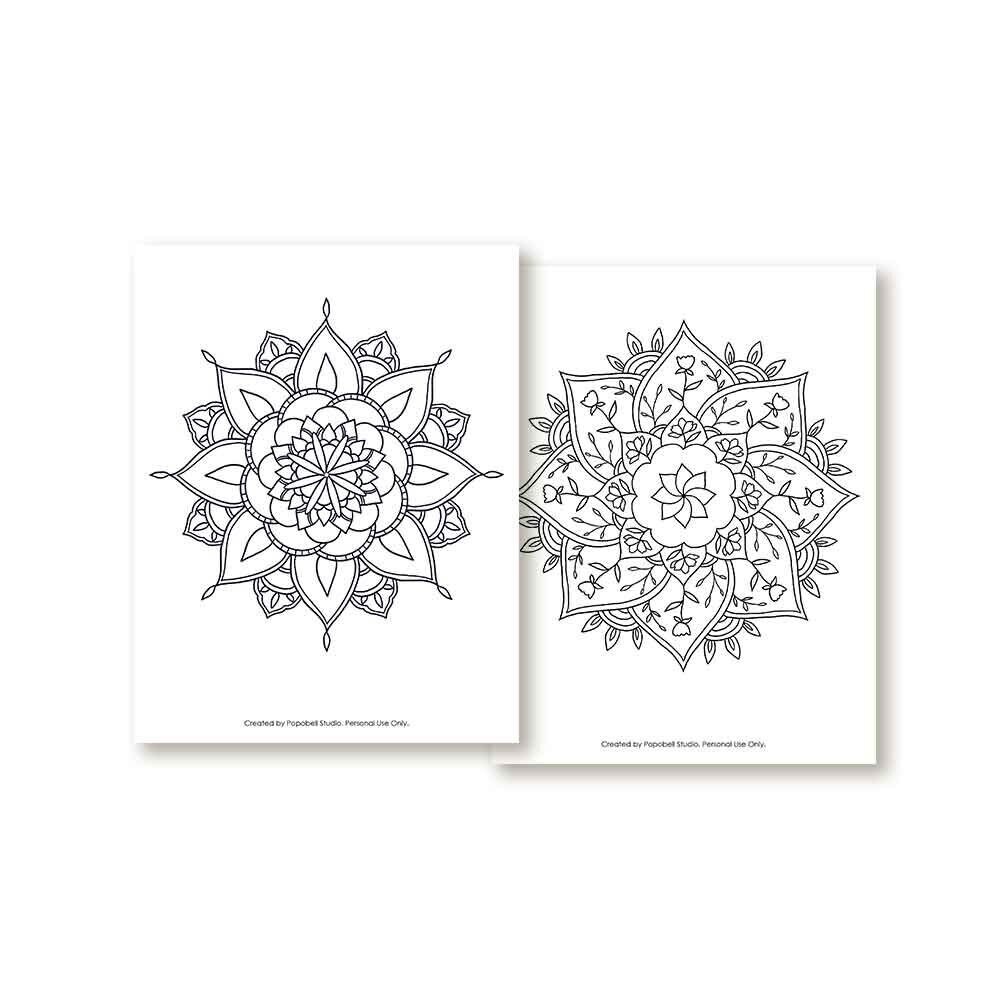 Buy mandala coloring activity printable rangoli template kids and adult colouring sheet kindergarten teacher hindu holi festival pattern online in india