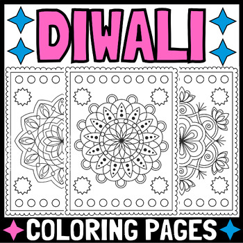Rangoli colouring pages tpt
