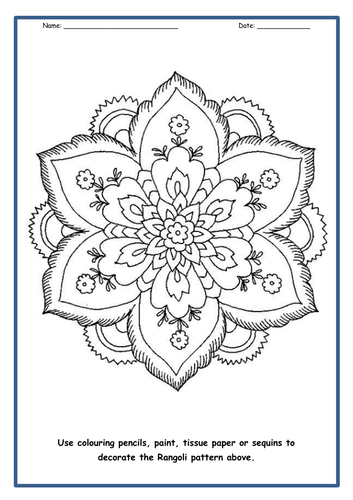 Indian rangoli patterns