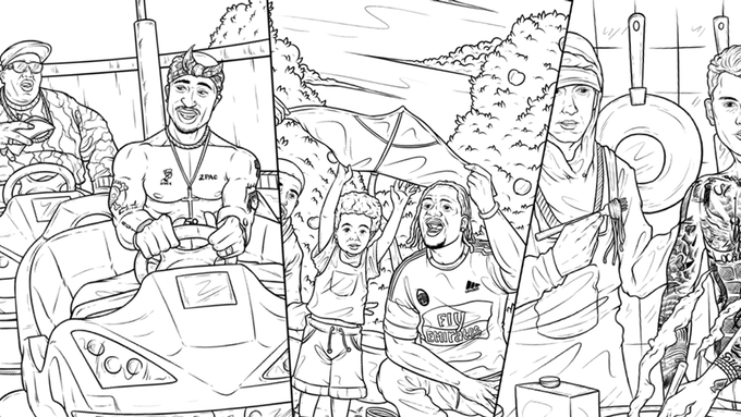 Pure beef a wholesome rap coloring book grape minds