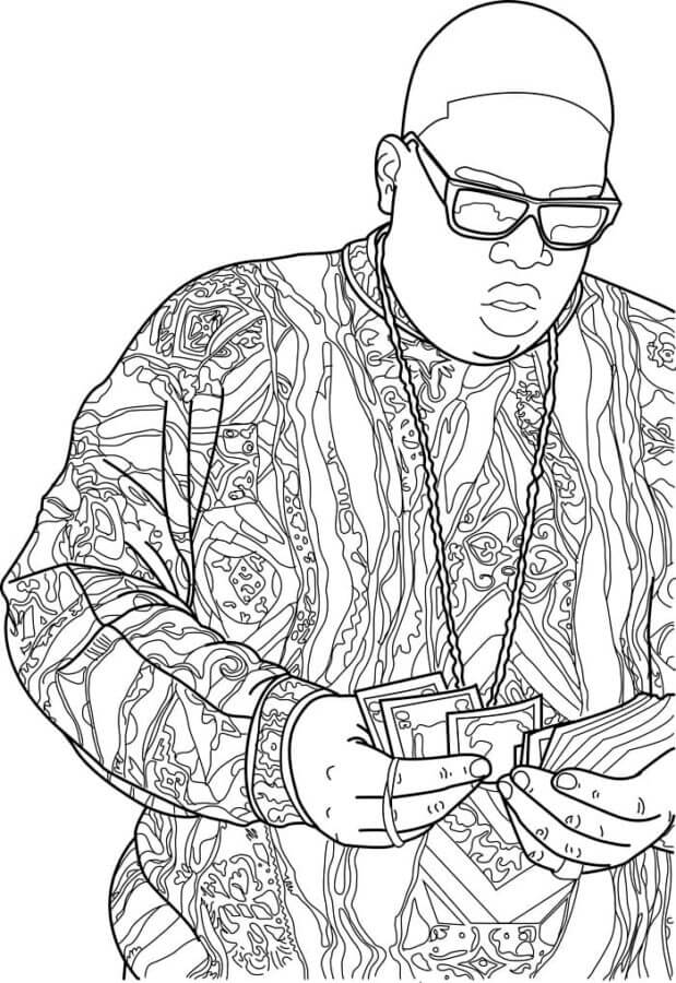 Rapper coloring pages