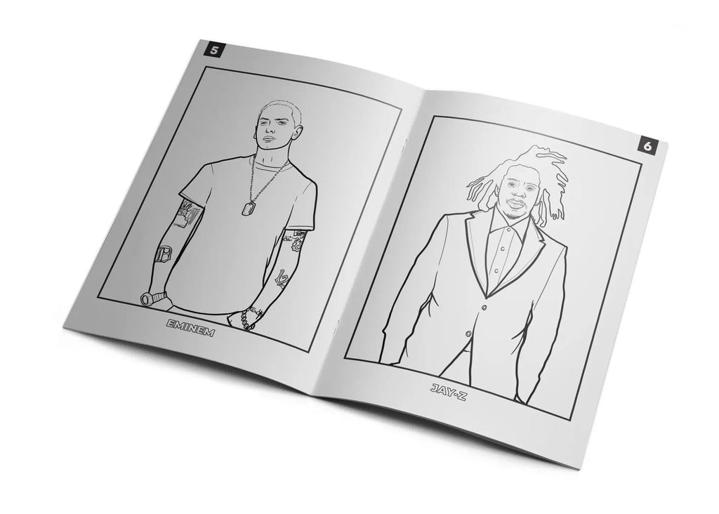 Rap legends activity coloring book giftbar