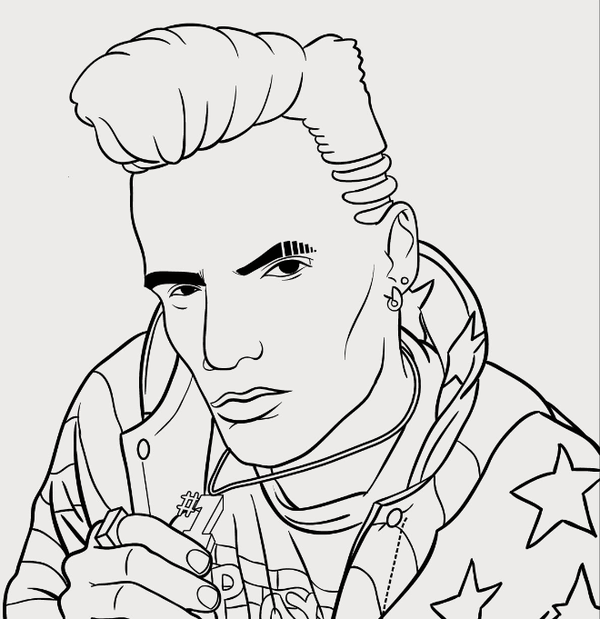 Rap coloring and activity book