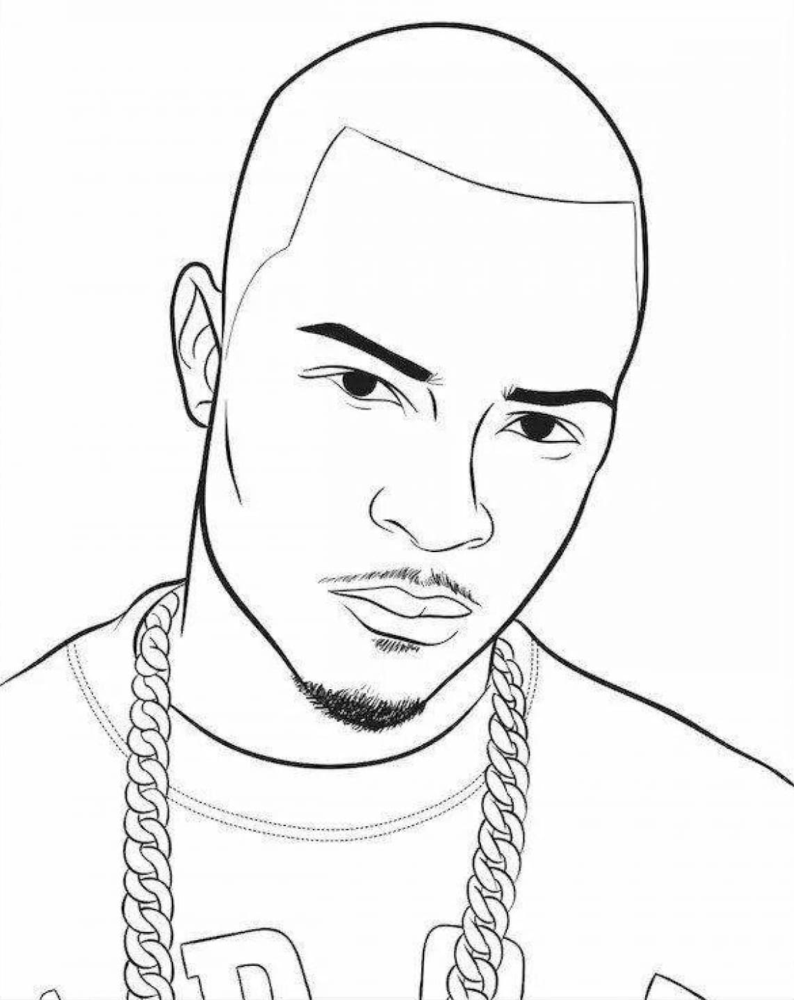 Rapper coloring pages