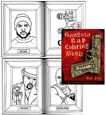 Gangsta rap coloring book