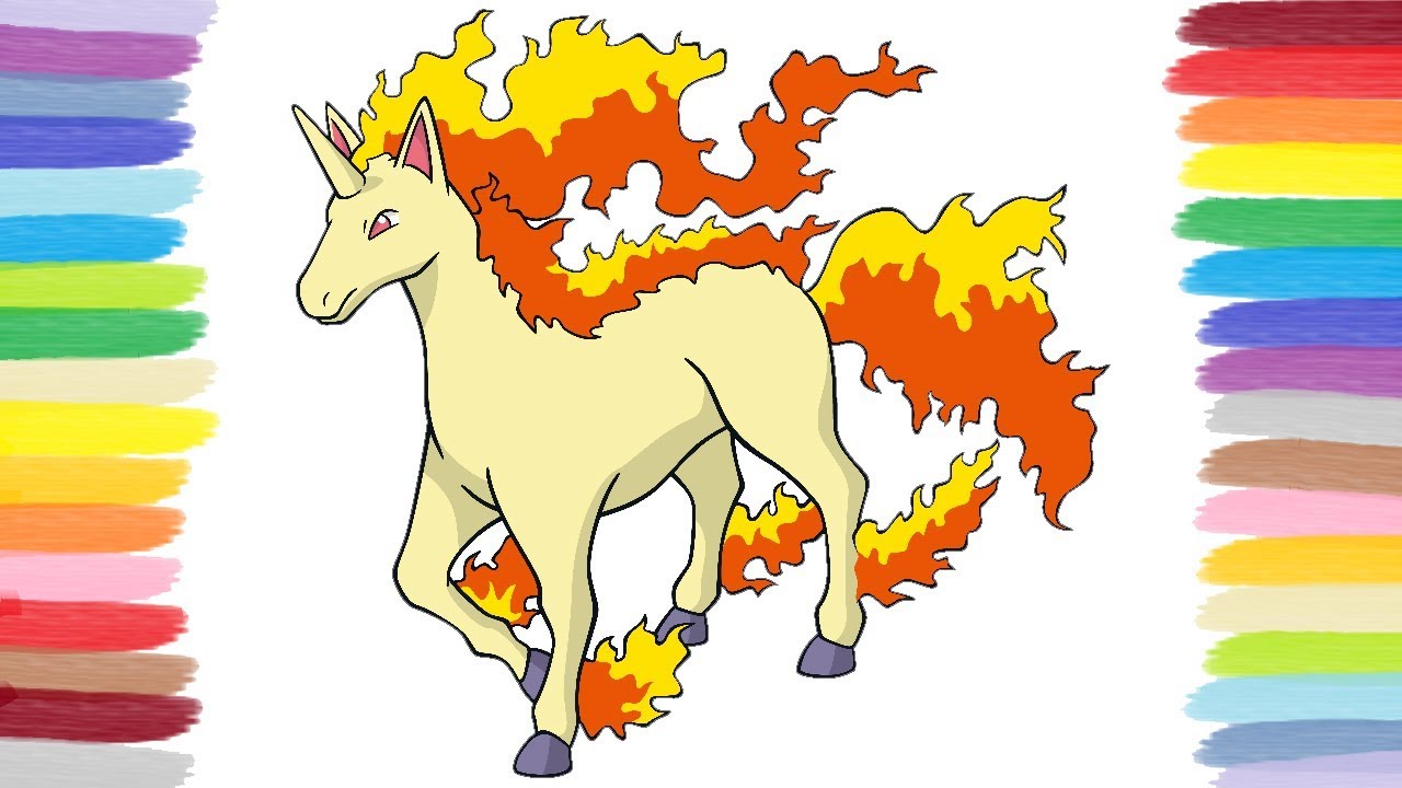 How to color rapidash pokãon