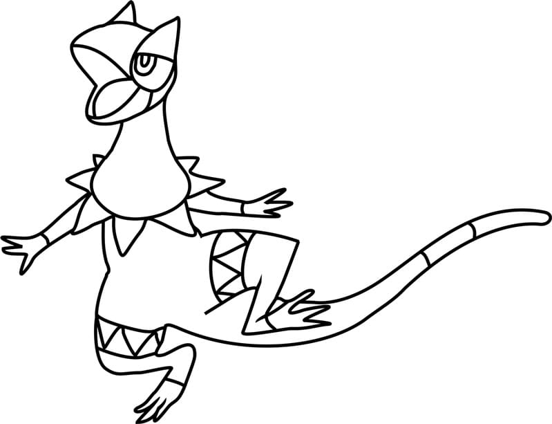 Heliolisk pokemon coloring page