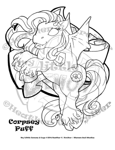 Coloring book pages â my little demon