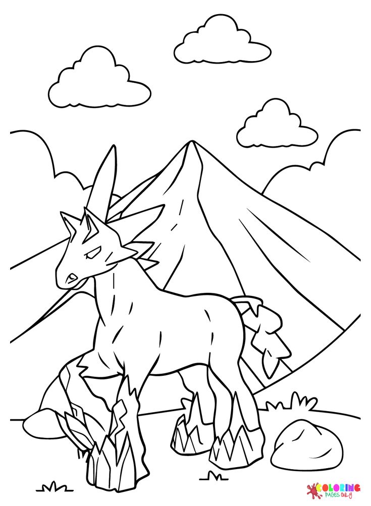 Glastrier coloring pages