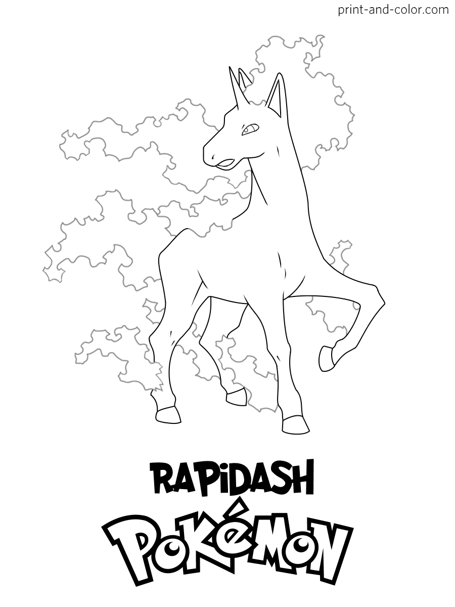 Pokemon coloring pages print and color