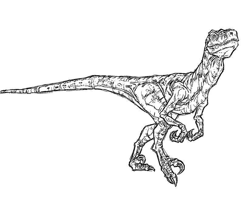 Jurassic parkworld coloring page