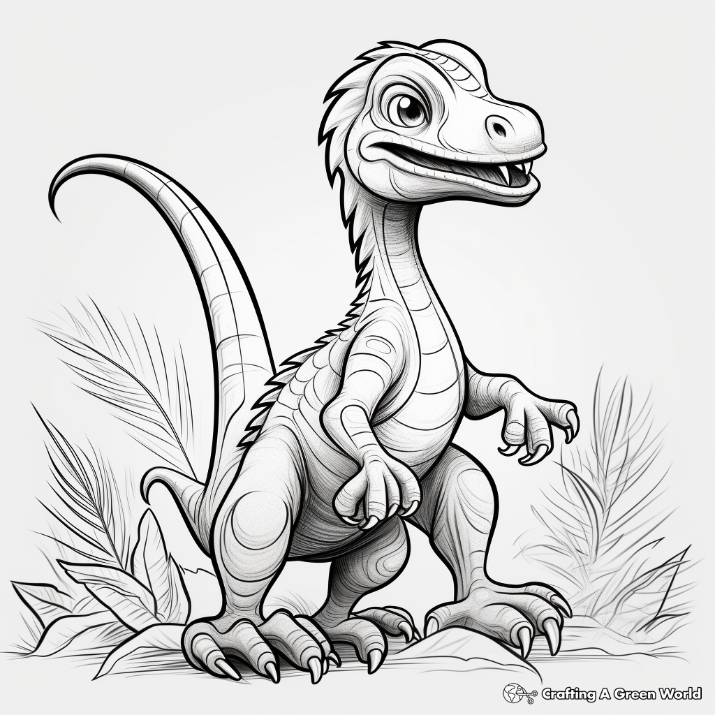 Dinosaur book coloring pages