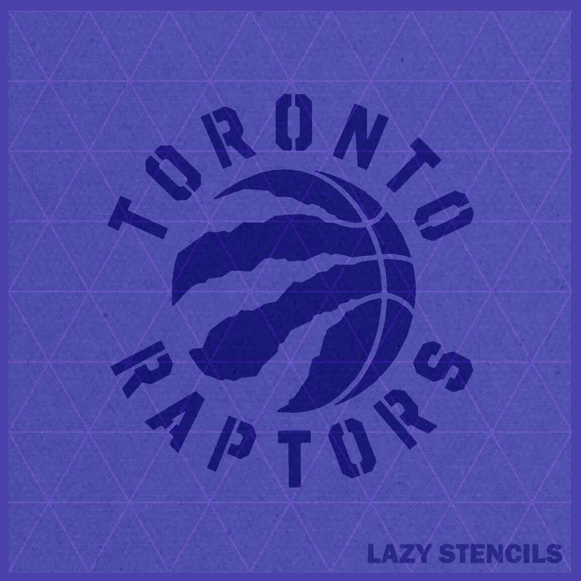 Toronto raptors stencil