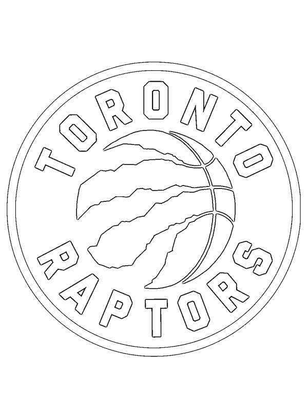 Toronto raptors coloring page
