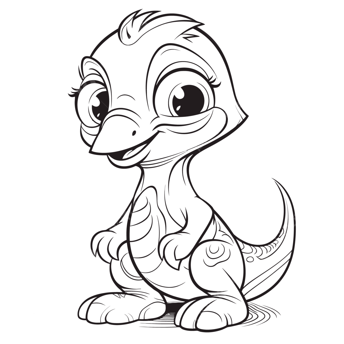 Baby baby dinosaur coloring pages outline sketch drawing vector raptor drawing raptor outline raptor sketch png and vector with transparent background for free download