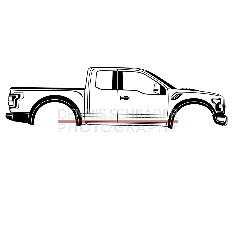 Ford raptor truck graphic art stencil digital download â dennis schrader photography