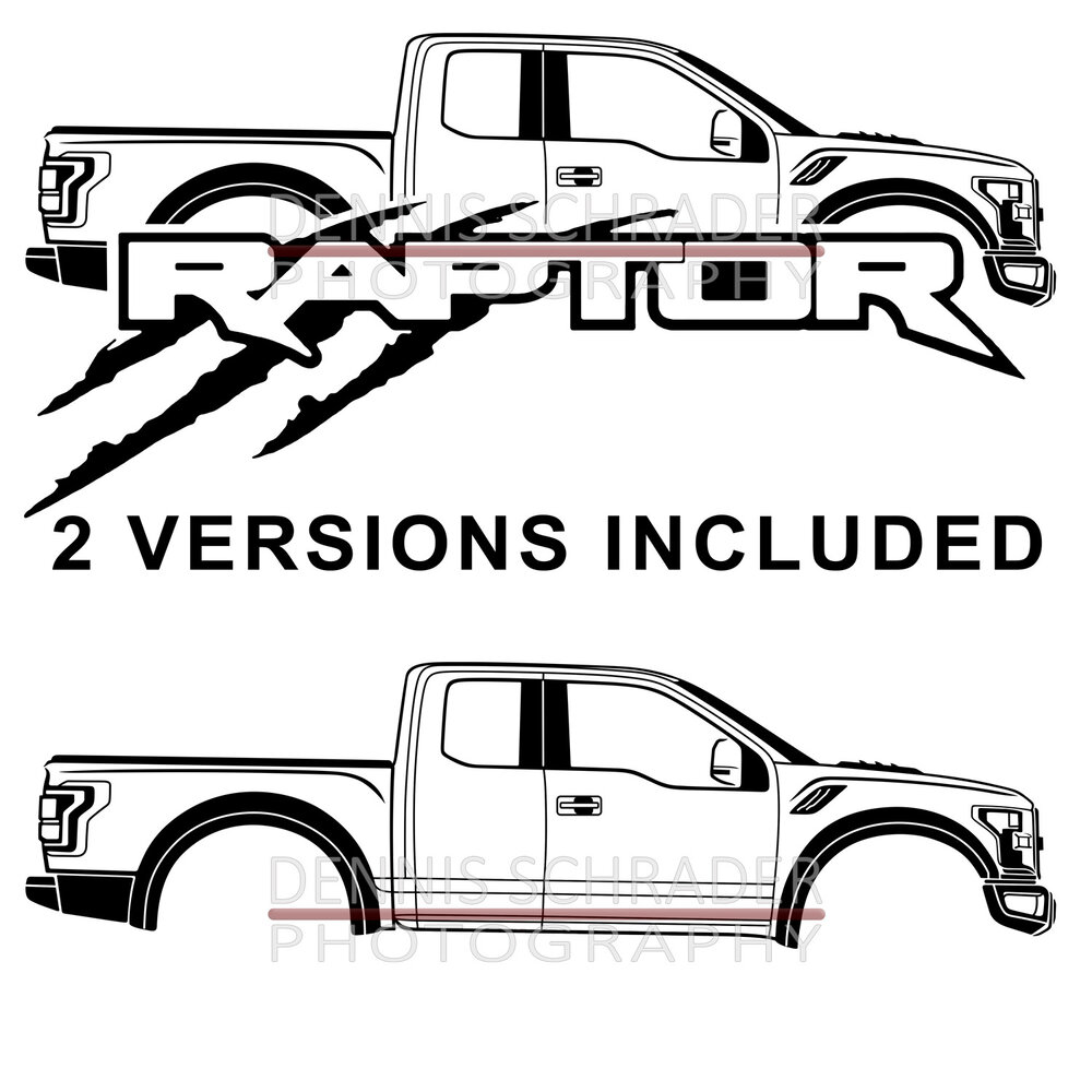Ford raptor truck graphic art stencil digital download â dennis schrader photography