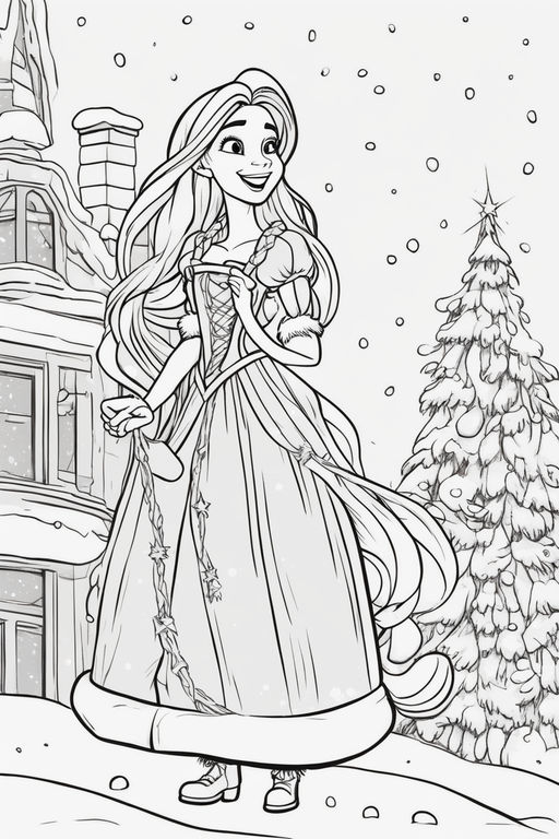 Coloring book sketch of fairies as piter pan bells