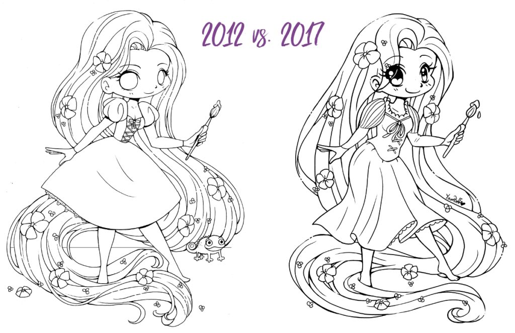 Rapunzel lineart update â s stuff