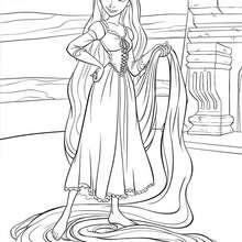 Rapunzel coloring pages