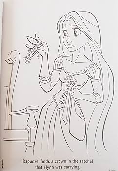 Tangled rapunzel coloring fun activity book